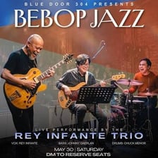 Jazz musicians performing a bebop number