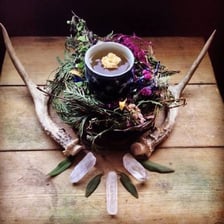 A nature-centered pagan ritual associated with modern Druidry or Wicca