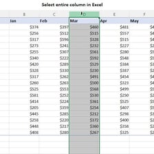 A spreadsheet displaying rows and columns of data