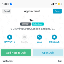 A phone displaying a text message asking when someone will arrive.