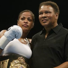 Portrait of boxer Laila Ali