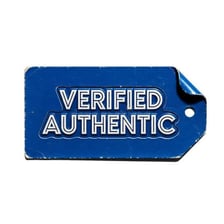 A genuine item being checked for authenticity.