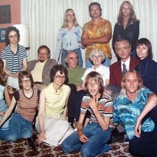 Family members gathered together at a family event
