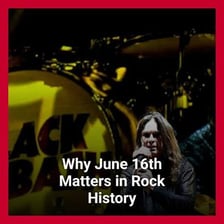A rock concert scene associated with classic rock bands.