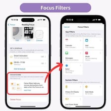 A smartphone settings screen showing a Focus Mode option