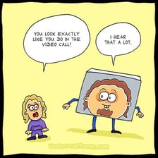 A lighthearted illustration of a silly, nonsensical situation.
