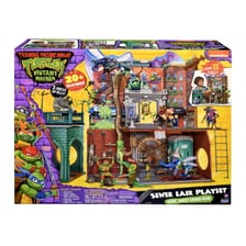A sewer tunnel resembling the underground setting associated with the Teenage Mutant Ninja Turtles