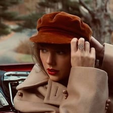 Taylor Swift imagery associated with the Red album era.