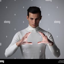 A person holding an object they possess