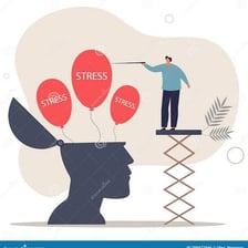 An illustration representing the reduction of tension or difficulty