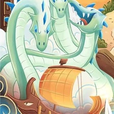 An illustration suggesting a long epic adventure story