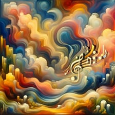 A colorful visually elaborate pop-music performance
