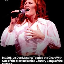Country singer Jo Dee Messina performing on stage