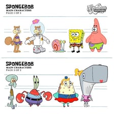 SpongeBob SquarePants, the yellow square cartoon sponge.
