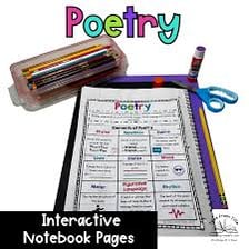 A poet writing lines of verse in a notebook