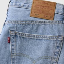 A pair of blue Levi's jeans