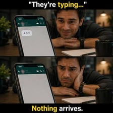 A smartphone displaying a relatable reaction meme