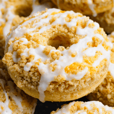 A dense, crumbly cake-style donut.