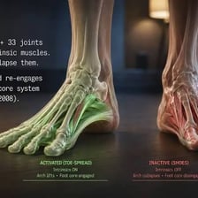 A shoe worn around a person’s foot