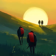 An illustration suggesting an extended epic adventure