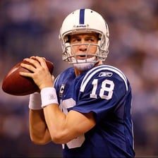 Portrait of former football quarterback Peyton Manning.