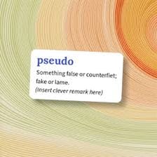 A dictionary page showing the prefix pseudo- and its meaning.