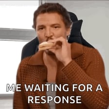 A person waiting for a response on a phone.