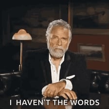 A person shaking their head with an exasperated expression