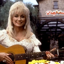 Dolly Parton pictured in connection with Dollywood in Tennessee