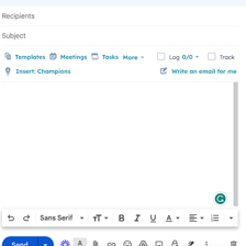 An email composition window with a Send button