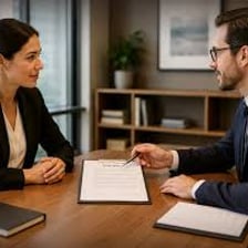 Two people negotiating as one person appears to soften their position