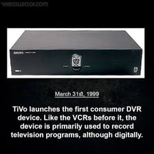 An early TiVo digital video recorder.