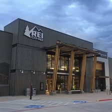 The exterior of an REI Co-op outdoor recreation store.