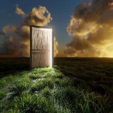 An open door representing an available opportunity.