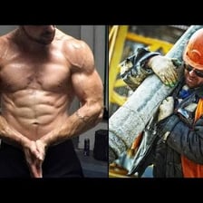 A person engaged in strenuous labor.