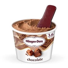 A Häagen-Dazs ice cream container displaying the brand name