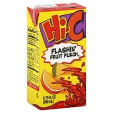 A Hi-C fruit drink box.