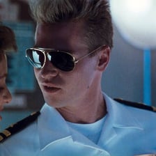 Val Kilmer as Iceman in the film Top Gun.
