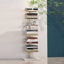 A book standing on a shelf with its title printed on the spine