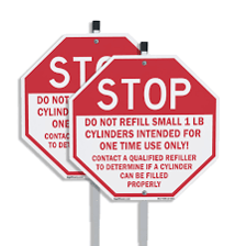 A sign indicating that only a limited amount is permitted