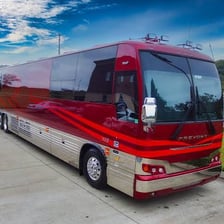 A touring musician traveling between concert venues.