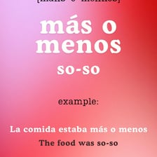 A Spanish-language lesson showing the word “más” and its meaning.