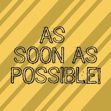A handwritten urgent request asking for something as soon as possible