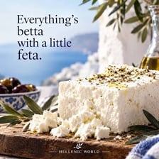 A piece of feta cheese is shown beside a colorful betta fish.