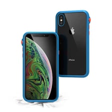 A smartphone fitted with a protective case