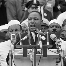 Martin Luther King Jr. speaking at the March on Washington