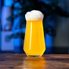 A hazy India pale ale in a pint glass