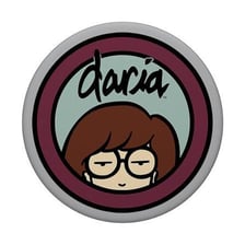 The MTV network logo associated with the animated series Daria.