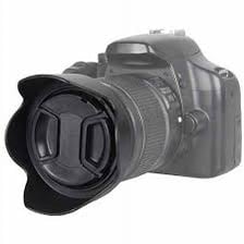 A removable cap covering the front of a camera lens