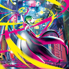 A Pokémon shown in its more powerful Mega Evolution form